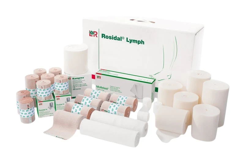 Lohmann Rauscher L&R Rosidal Lymph, Kompressionsset Bein gross