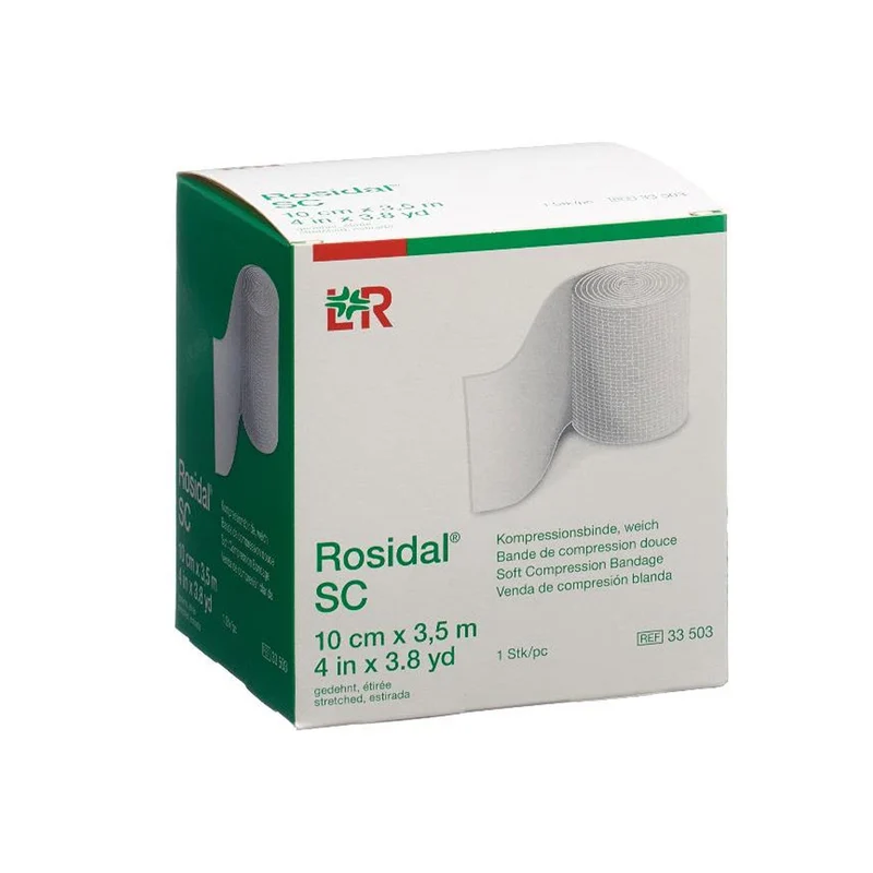 Lohmann Rauscher L&R Rosidal SC, Kompressionsbinde weich, 10 cm x 3.5 m, 1 Stück