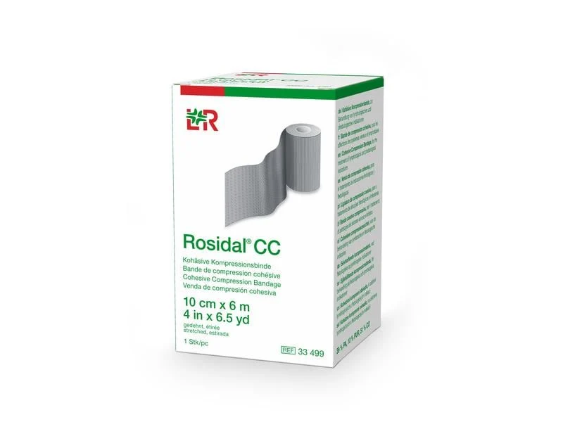 Lohmann Rauscher L&R Rosidal CC, kohäsive Kompressionsbinde, 10 cm x 6 m, 1 Stück