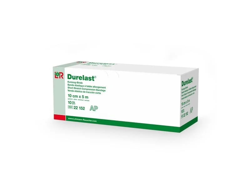 Lohmann Rauscher L&R Durelast Kurzzug-Binde, 10 cm x 5 m, 10 Stück
