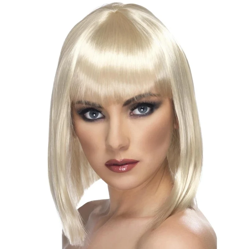 Kurze Blonde Perücke Deluxe