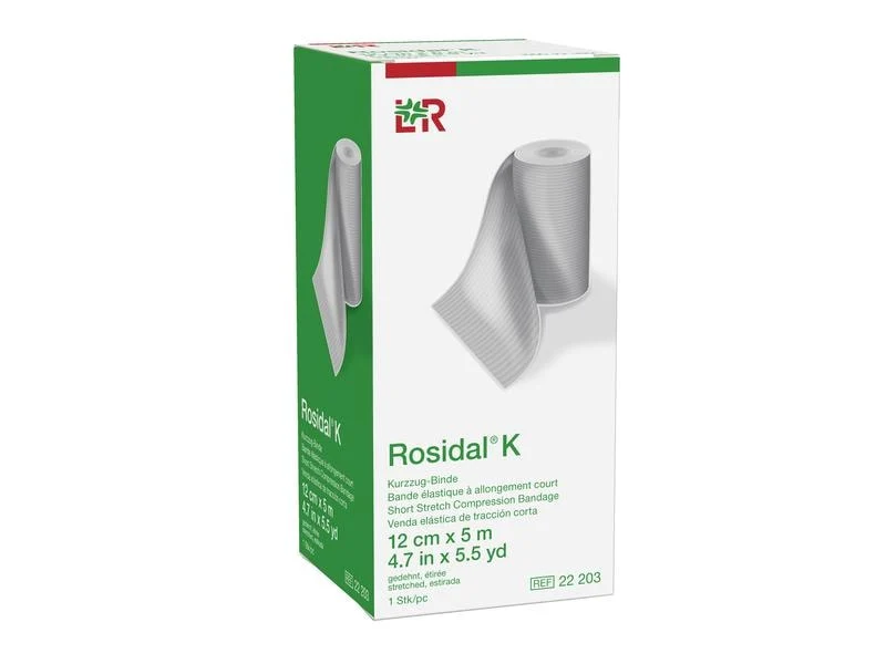 Lohmann Rauscher L&R Rosidal K Kurzzug-Binde, 12 cm x 5 m, 1 Stück