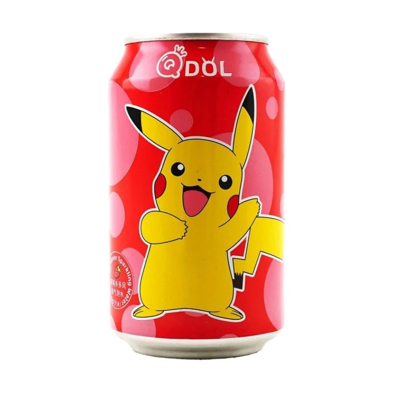QDOL Pokémon Sparkling Water (Strawberry Flavor) (Taiwan, China) 330ml (Pikachu)