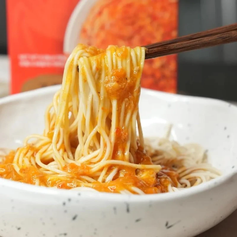 [Self-operated] China's Su's Spicy Crab Roe Noodles Export Edition 198g Instant Noodles Instant Noodles Midnight Noodles