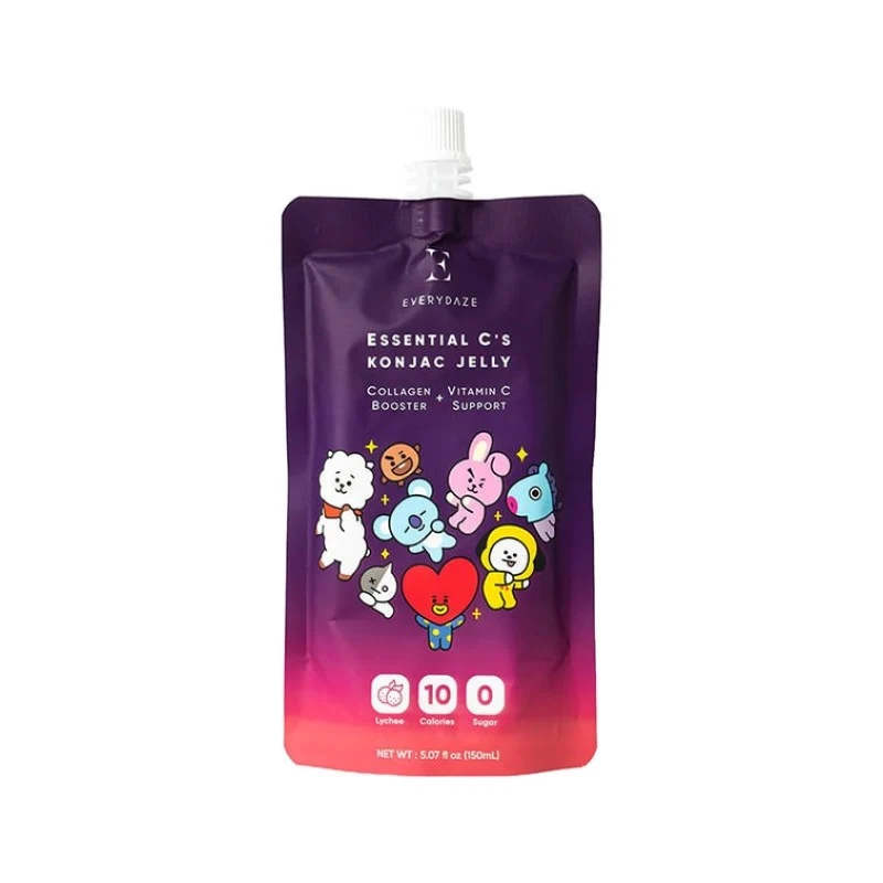 EVERYDAZE Essence C Konjac Jelly Lychee Flavor 1 Pack Collagen + Vitamin C