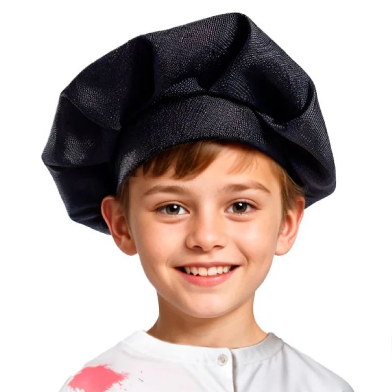 Schwarze Maler Mütze für Kinder