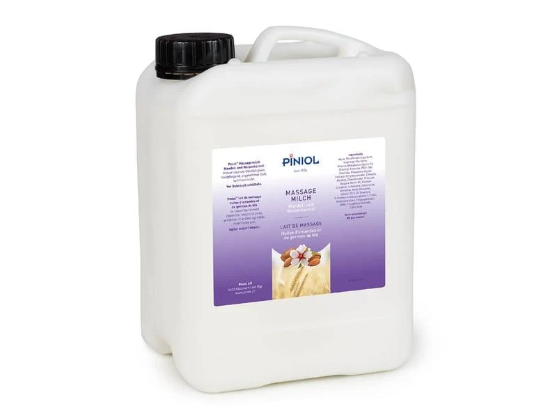 Piniol Massagemilch Mandel-Weizenkeimöl, 5 Liter
