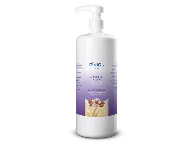 Piniol Massagemilch Mandel-Weizenkeimöl, 1 Liter