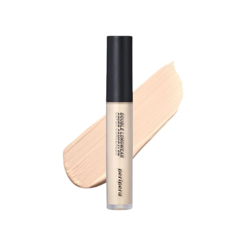 CLUB CLIO PERIPERA Double Wear Concealer #01W (Ivory) Covers acne marks, freckles, and dark circles