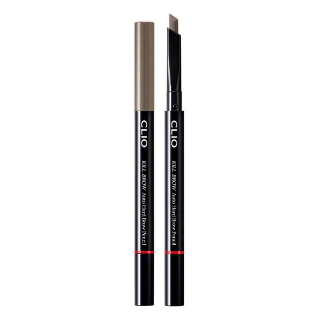 CLUB CLIO Kill Brow Double-Headed Automatic Eyebrow Pencil #06 (Light Gray-Brown, 0.31g) - Waterproof, Long-Lasting, Natural, XNUMXD Color Development