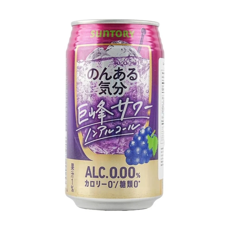 Suntory Japan Non-Alcoholic Cocktail Drink Kyoho Grape Flavor 350ml Non-Alcoholic Carbonated Sparkling Wine Flavor Drink