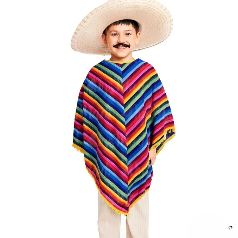 Mexikanischer klassischer Poncho für Kinder