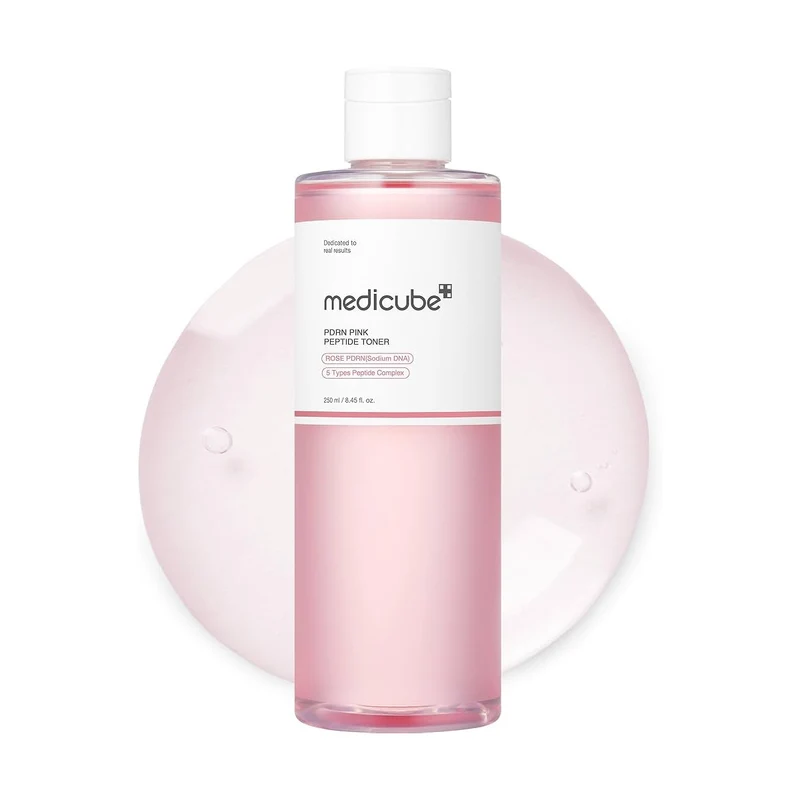[Self-operated] Korea MEDICUBE Meidi Qiufu Salmon PDRN Pink Repair Soothing Water 250ml Lightens Spots, Refreshes Without Greasy, Plumps and Radiance