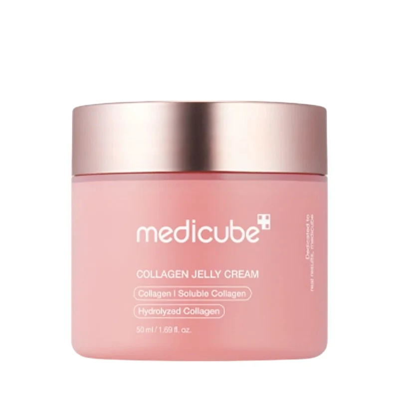 [Self-operated] Korean MEDICUBE Meidi Qiufu Collagen Elastic Jelly Cream 50ml Moisturizing, elastic and brightening gel cream firming elastic long-lasting moisturizing locks in moisture low irritation 0 pigment