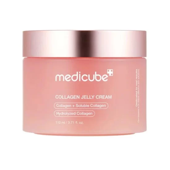 [Self-operated] Korean MEDICUBE Meidi Qiufu Collagen Elastic Jelly Cream 110ml Moisturizing, elastic and brightening gel cream firming elastic long-lasting moisturizing locks in moisture low irritation 0 pigment
