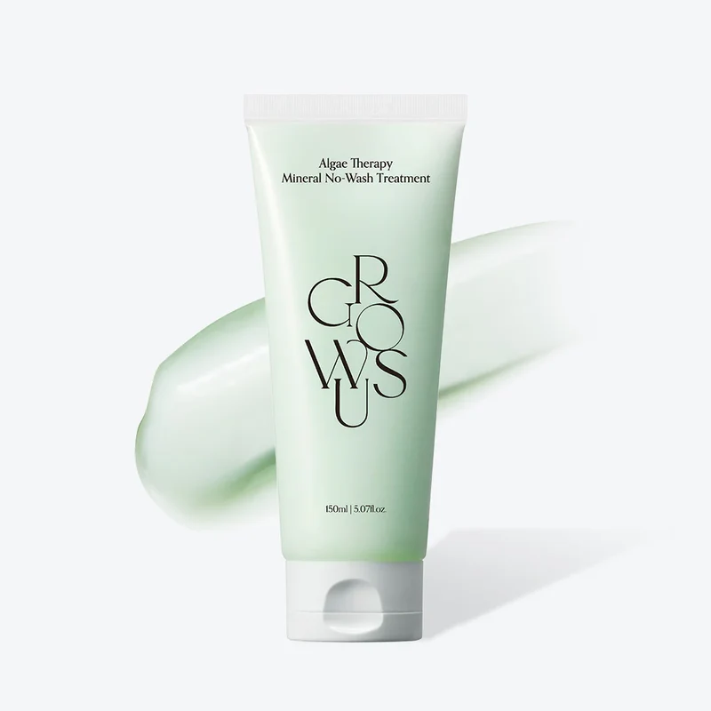 GROWUS Seaweed Mineral No-Rinse Repair Hair Mask 150ml: Long-lasting fragrance, silky smooth formula, suitable for split ends, frizzy, dyed, permed, damaged hair