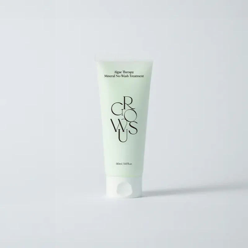 GROWUS Seaweed Mineral No-Rinse Repair Hair Mask 150ml: Long-lasting fragrance, silky smooth formula, suitable for split ends, frizzy, dyed, permed, damaged hair