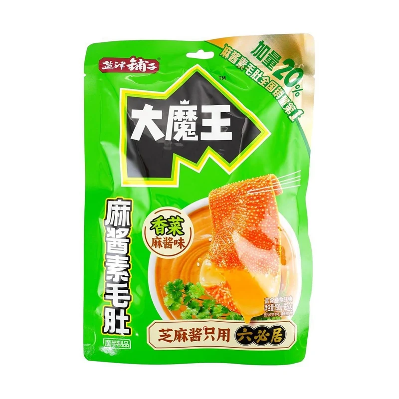 [Self-operated] China Yanjin Shop Big Devil Sesame Sauce Vegetarian Fried Tripe Coriander Sesame Sauce Flavor 150g + 30g Konjac Snacks Specialty Snacks Leisure Food