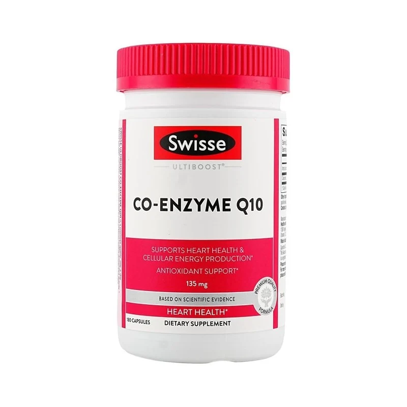 [Self-operated] Australian SWISSE Ultiboost Coenzyme Q10 135mg 180 capsules 6-month supply cardiovascular health supplement, soft capsules for heart and heart health.