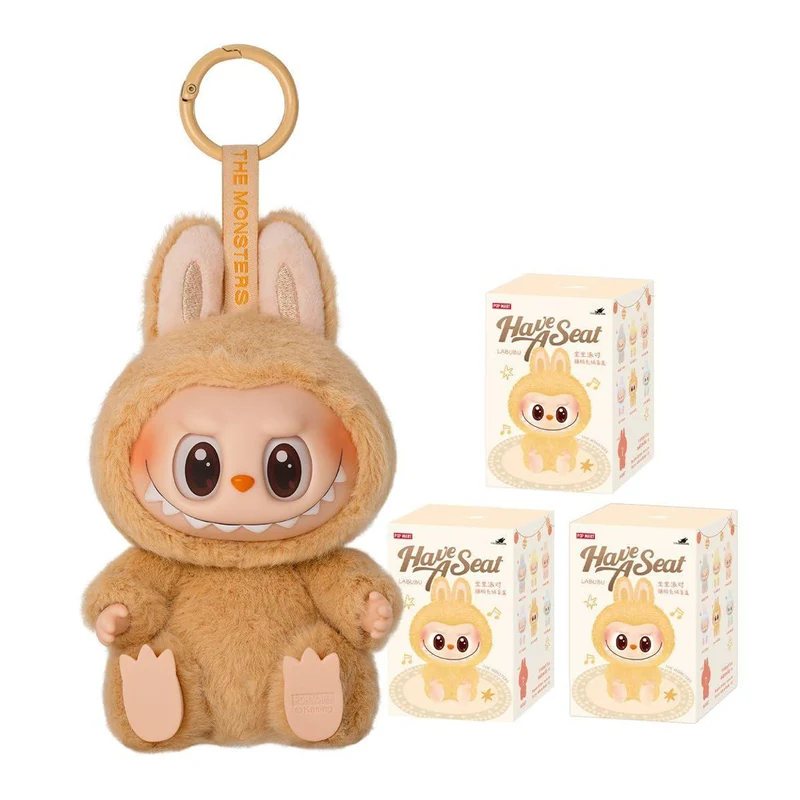 [Self-operated] China Pop Mart LABUBU THE MONSTERS Sit-and-Sit Party Vinyl Plush Pendant Blind Box Doll 1 Pack