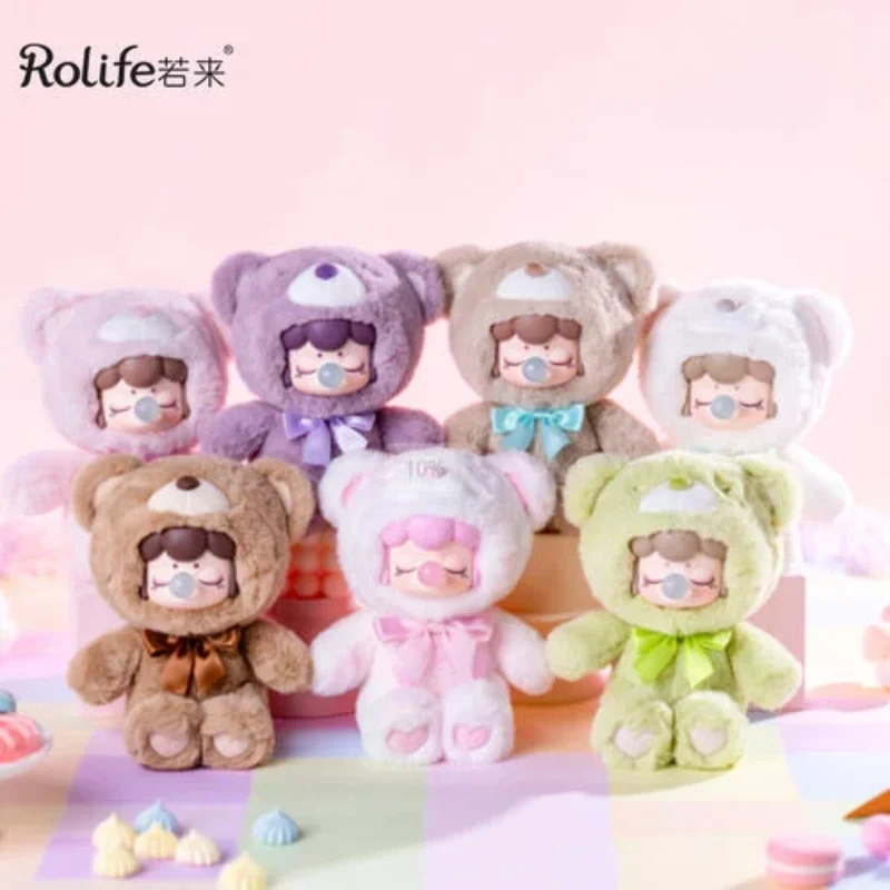 [Self-operated] China Rolife Nanci Chocolate Colorful Plush Bear Blind Box 1 Box Random Delivery