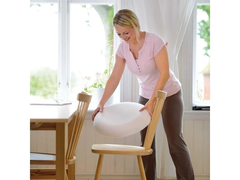 SISSEL Sit Ring oval, weiss, mit Frottee-Bezug, Ø 45 cm