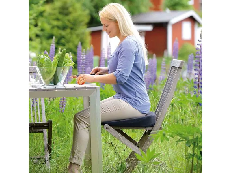 SISSEL Keilkissen Sit Special 2 in 1, blau, 43 × 40 cm