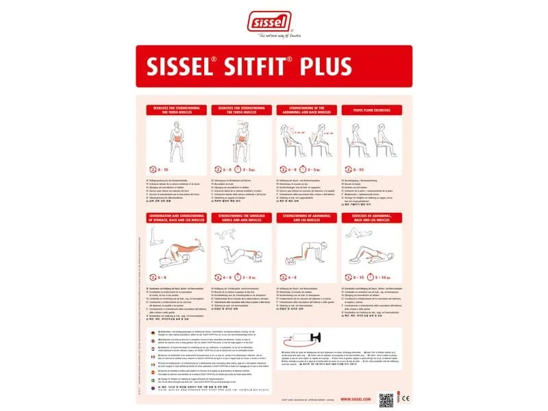 SISSEL Sitzkissen Sitfit Plus, blau, Ø 37 cm