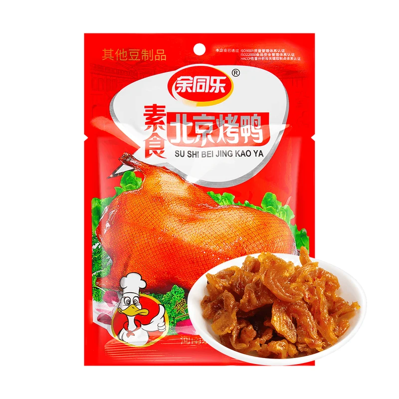 [Self-operated] China Yu Tong Le Peking Roast Duck 76g Childhood Memories Vegetarian Soy Products Casual Internet Celebrity Nostalgic Spicy Snacks