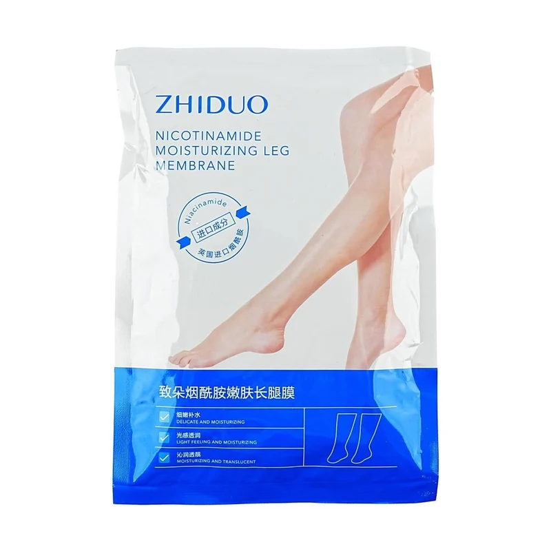 【Self-operated】China Zhiduo Niacinamide Rejuvenating Long Leg Mask 1 pair Super long foot mask hydrating, moisturizing, whitening, brightening, after-sun repair