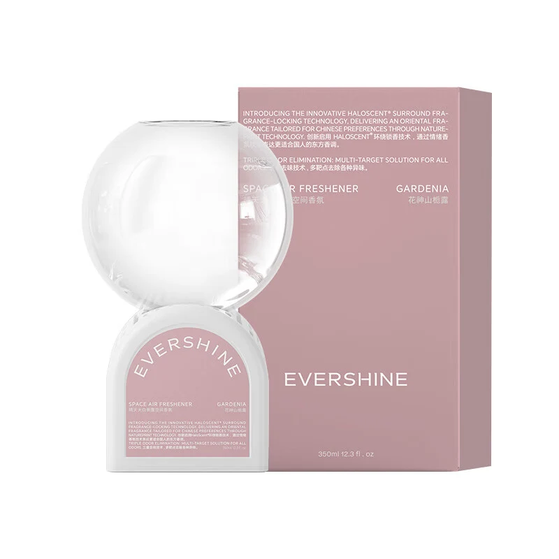 [Self-operated] China EVERSHINE Sunny Day White Inverted Fragrance Love Fragrance Flower God Gardenia Dew 350ml No Fire Aromatherapy Indoor Fragrance Air Freshener Aromatherapy Toilet Deodorant Fragrance