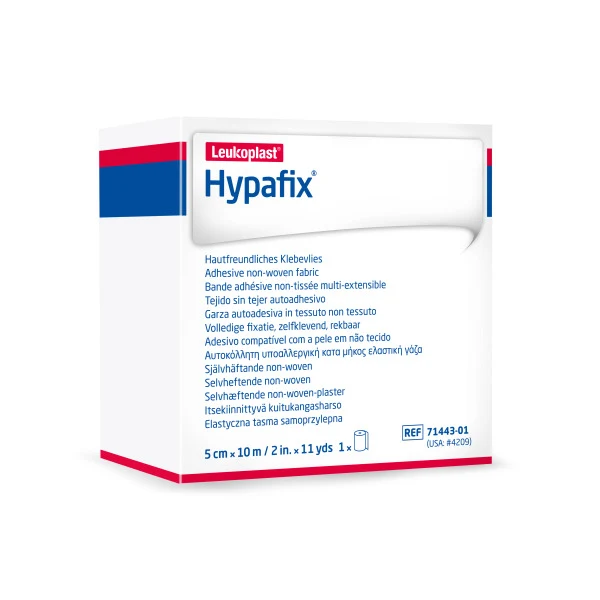 Leukoplast Hypafix hautfreundliches Klebevlies, weiss, 5 cm x 10 m, 1 Rolle