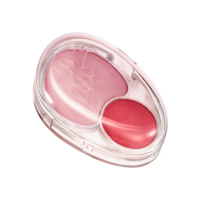 Korean Fwee Two-Tone Cream Blush #RD01 Follow me 7.2g - Long-lasting color, soft, matte texture, expands and contracts to enhance complexion, lasting color