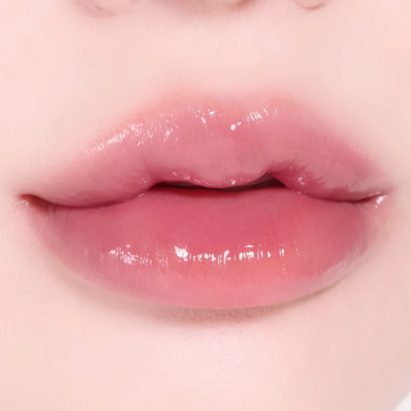 [Self-operated] Korean HINCE Huisi Crystal Clear Dew Lip Glaze #R008 Rare Naked Peach 4ml Moisturizing Lipstick Tinted Lip Glaze Lip Gloss