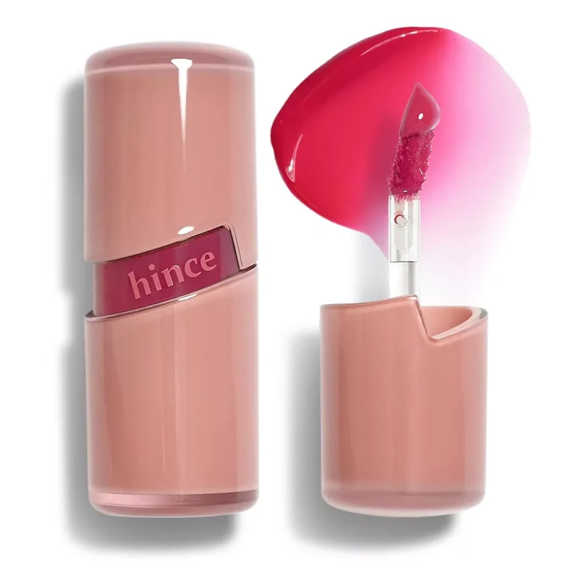 [Self-operated] Korean HINCE Huisi Crystal Clear Dew Lip Glaze #R005 Hibiscus Charming Hibiscus 4ml Moisturizing Lipstick Tinted Lip Glaze Lip Gloss