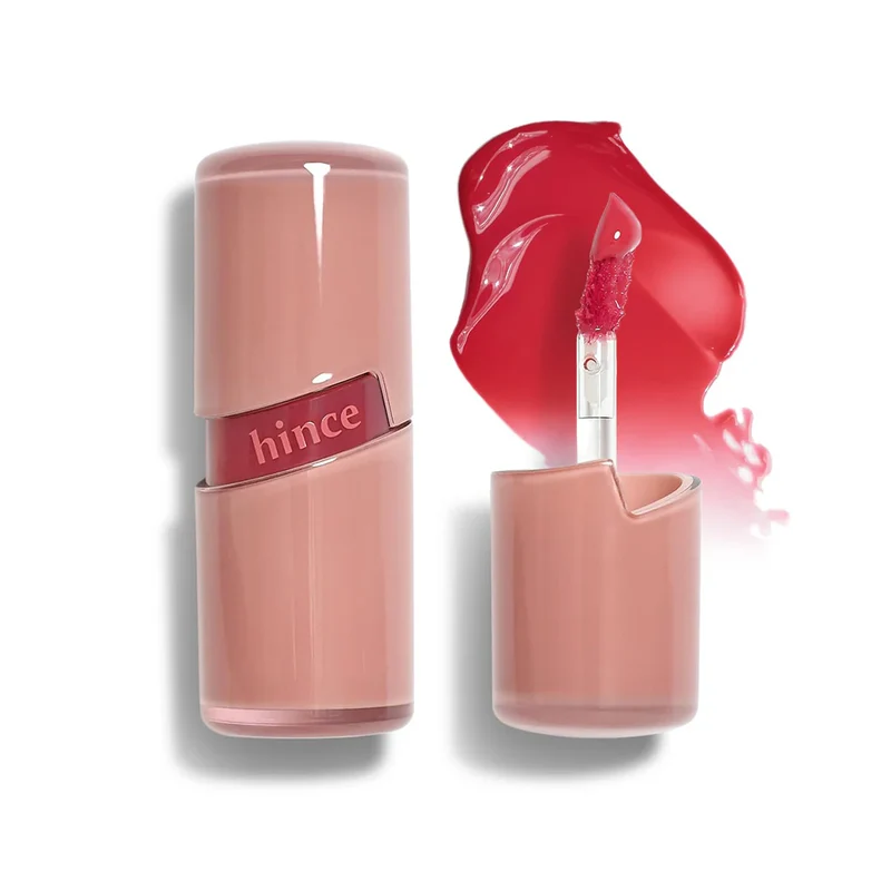 [Self-operated] Korean HINCE Huisi Crystal Clear Dew Lip Glaze #R004 Fever Furious Tomato 4ml Moisturizing Lipstick Tinted Lip Glaze Lip Gloss