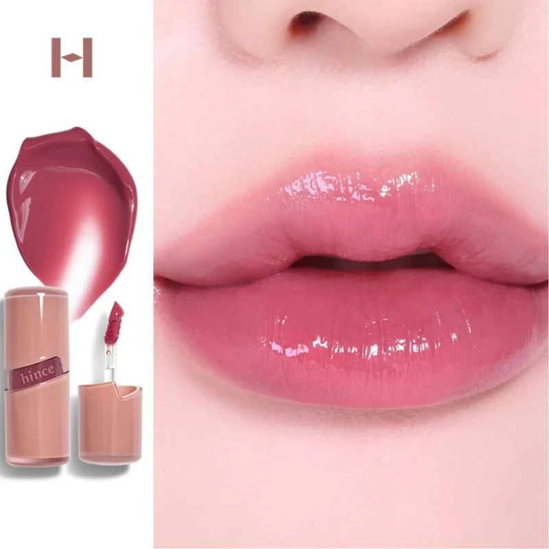 [Self-operated] Korean HINCE Huisi Crystal Clear Dew Drop Lip Glaze #R006 RAW GRAPE Translucent Grape 4ml Moisturizing Lipstick Tinted Lip Glaze Lip Gloss
