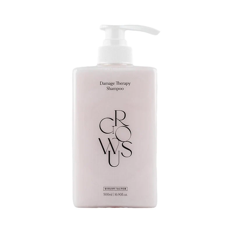 GROWUS Pearl Salt Repair Shampoo 500ml - Rich in marine protein, nourishes and brightens hair, suitable for perming, dyeing, dry, frizzy hair, and relieves hair loss