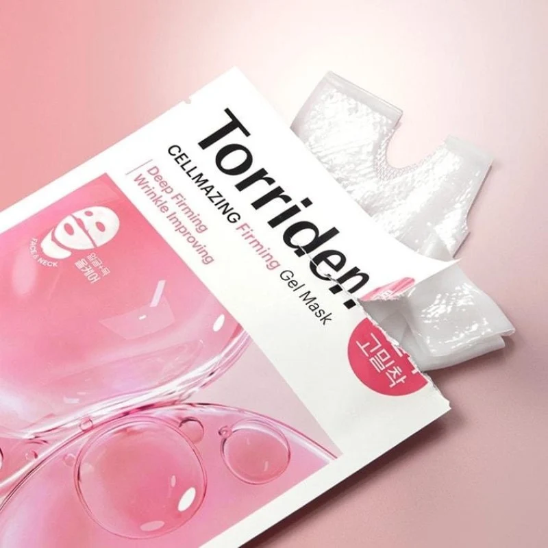 [Self-operated] South Korea TORRIDEN Tao Ruidan pink collagen firming gel mask face & neck all-round mask patch 45g*4 pieces delay aging firming elasticity anti-wrinkle