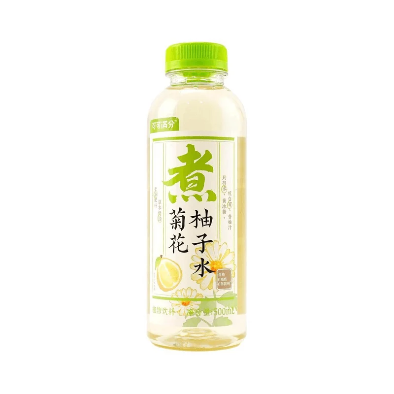 【Self-operated】China Cocoa Full Score Chrysanthemum Grapefruit Water 500ml Refreshing and Heat-reducing Low Calorie Low Sugar 0 Fat