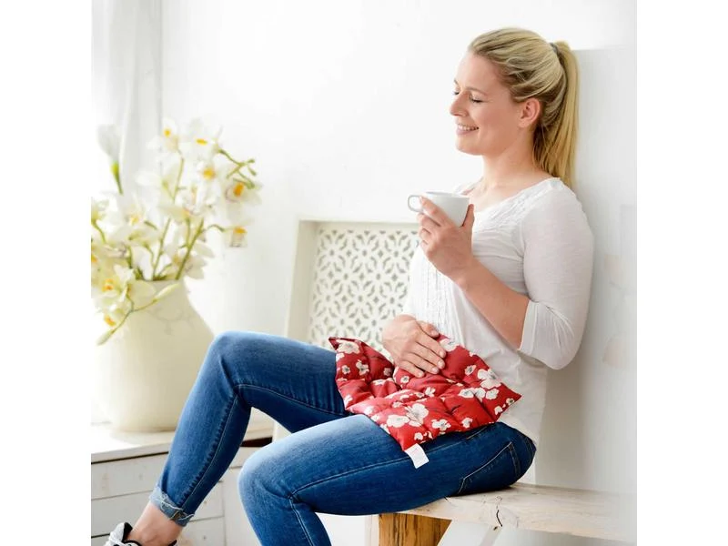 SISSEL Leinsamenkompresse Linum Classic blossom, rot, 45 x 30 cm