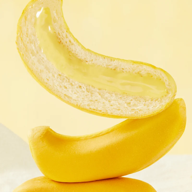 [Self-operated] China Ranli Banana Sandwich Bread 66g Peelable Banana Bread Nutritious Breakfast Dessert Casual Snacks