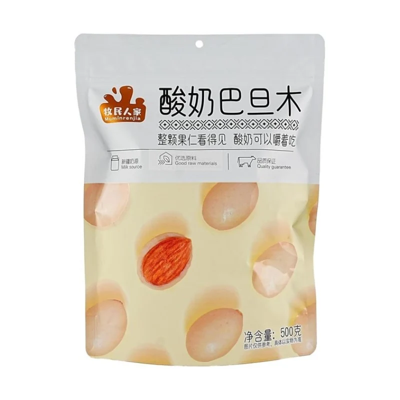 [Self-operated] Chinese herdsmen's yogurt almonds 500g nut milk bean snacks soft and sweet Xinjiang specialty snacks snacks leisure food