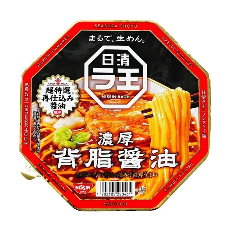 [Self-operated] Japan NISSIN Nissin RAOH Rawang thick back fat soy sauce flavor 113g instant noodles instant noodles instant ramen snack