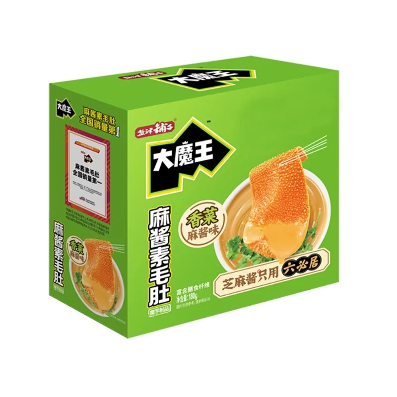 [Self-operated] China Yanjin Shop Big Devil Sesame Sauce Vegetarian Fried Tripe Coriander Sesame Sauce Flavor 210g Konjac Snacks Special Snacks Leisure Food