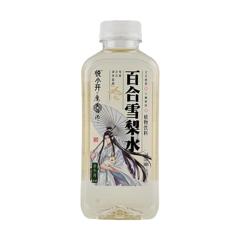 [Self-operated] China Tea Xiaokai Yue Xiaokai Mo Dao Zu Shi Joint Health Water Lily and Pear Water 500ml 0 sugar 0 fat 0 calories 0 caffeine clean ingredients new Chinese health plant beverage