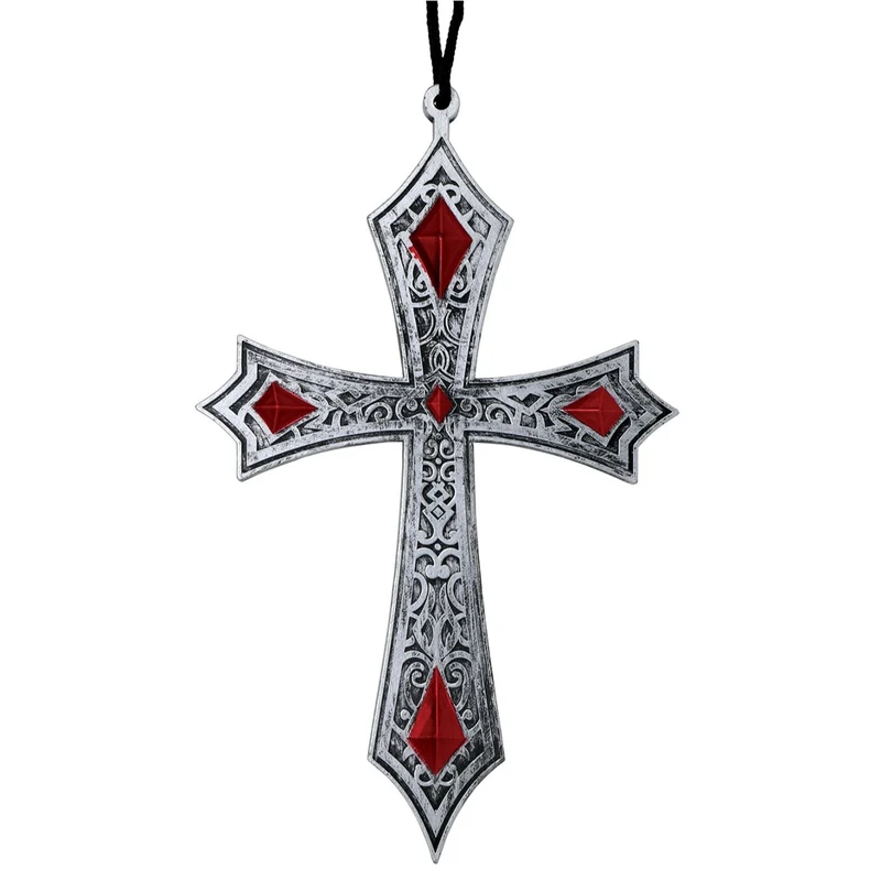 Halskette mit unheimlichem gotischen Kreuz