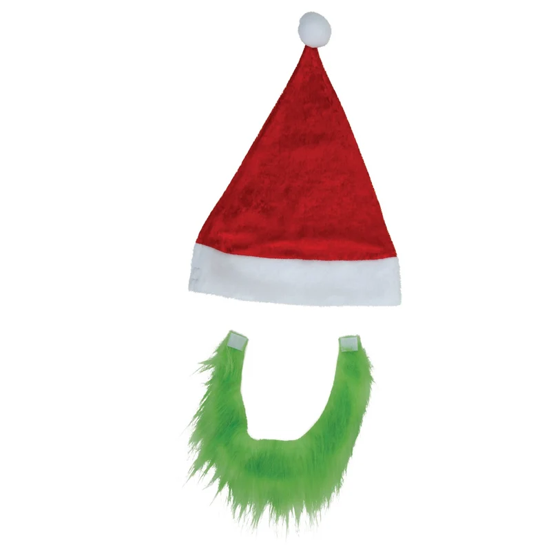 Mütze mit Grinch-Bart
