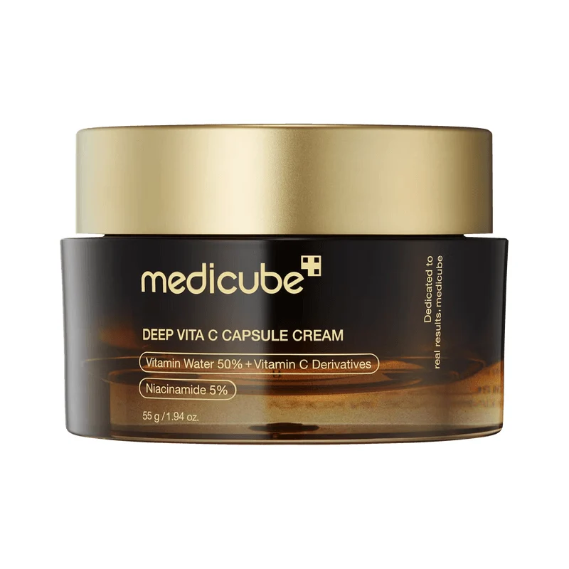 [Self-operated] Korean MEDICUBE Deep Vitamin C Capsule Cream 55g Whitening Cream Improves Dull Skin and Lightens Pimples