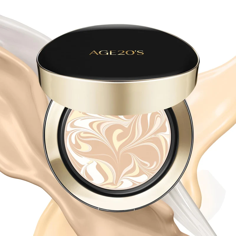 [Self-operated] South Korea AGE20's Aekyung Black Box Air Cushion BB Cream 14g Single Core Concealer Whitening Concealer Repair Foundation Cream Water Light Essence Water Powder Cream No. 17 Ivory White SPF50+ PA++++